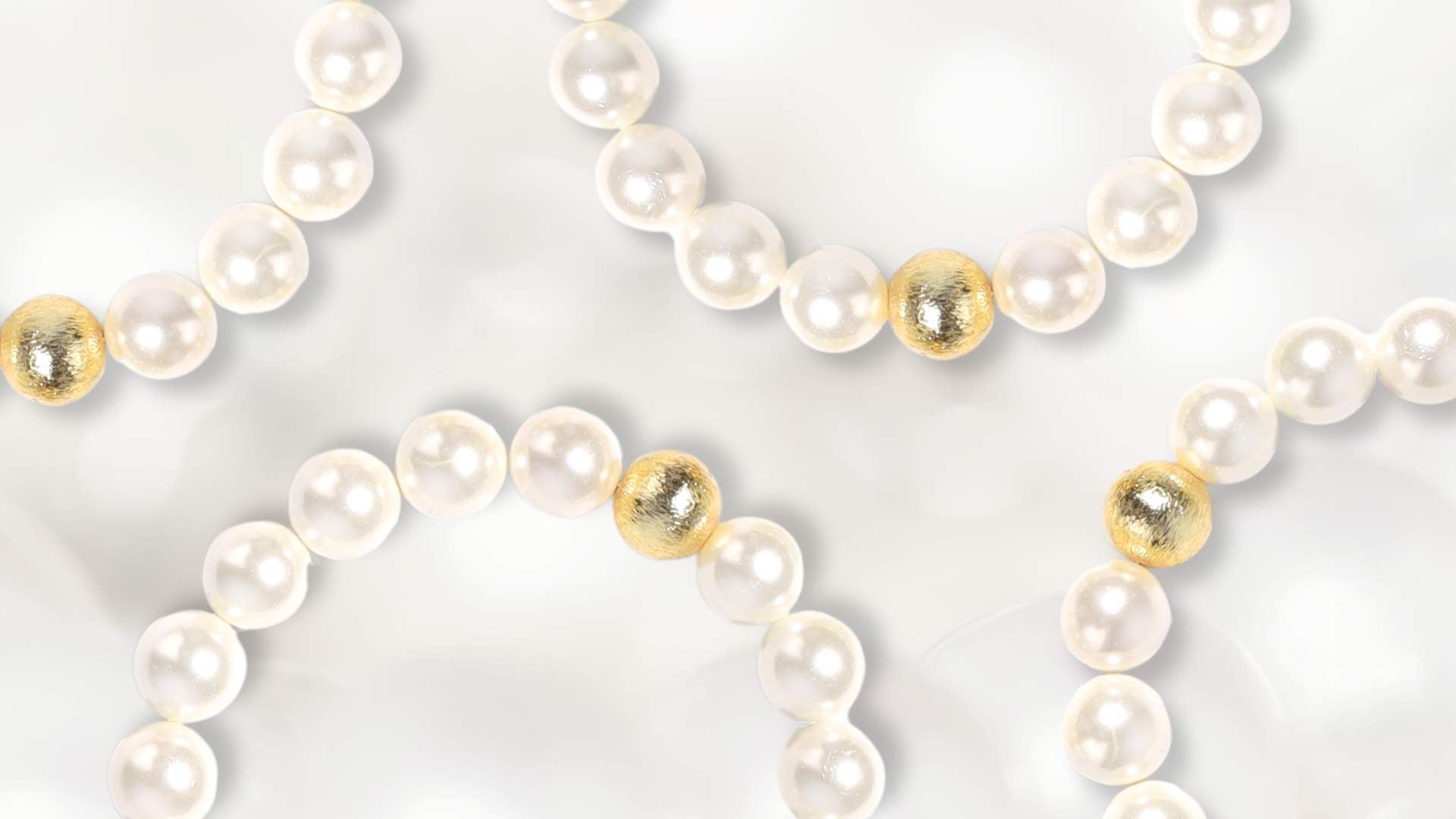 Bracelets Collection Banner Featuring White Pearl Mala Beaded Bracelet for Women | BuDhaGirl