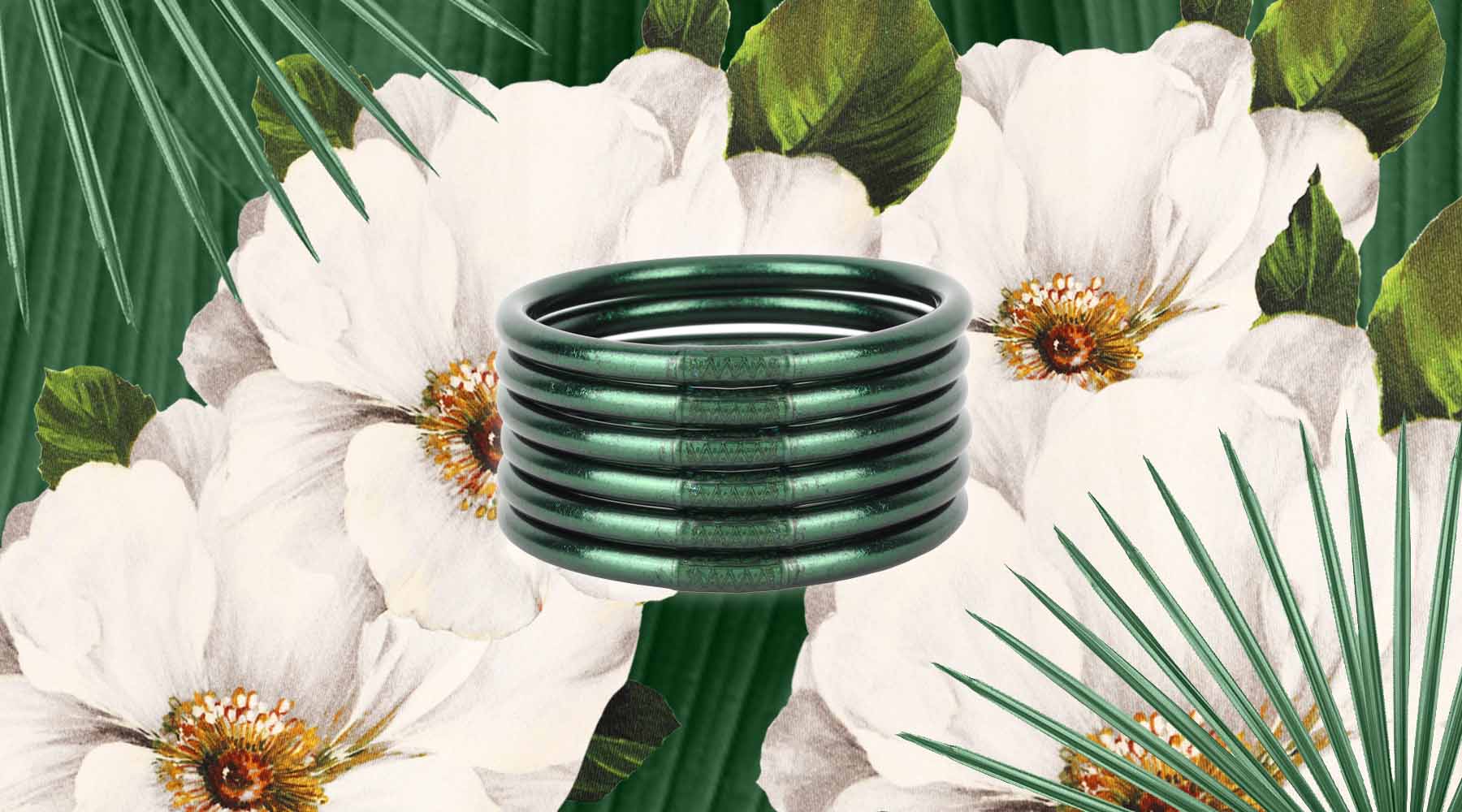 Frond Green Bracelet Stacks and Bangles | New Collection by BuDhaGirl