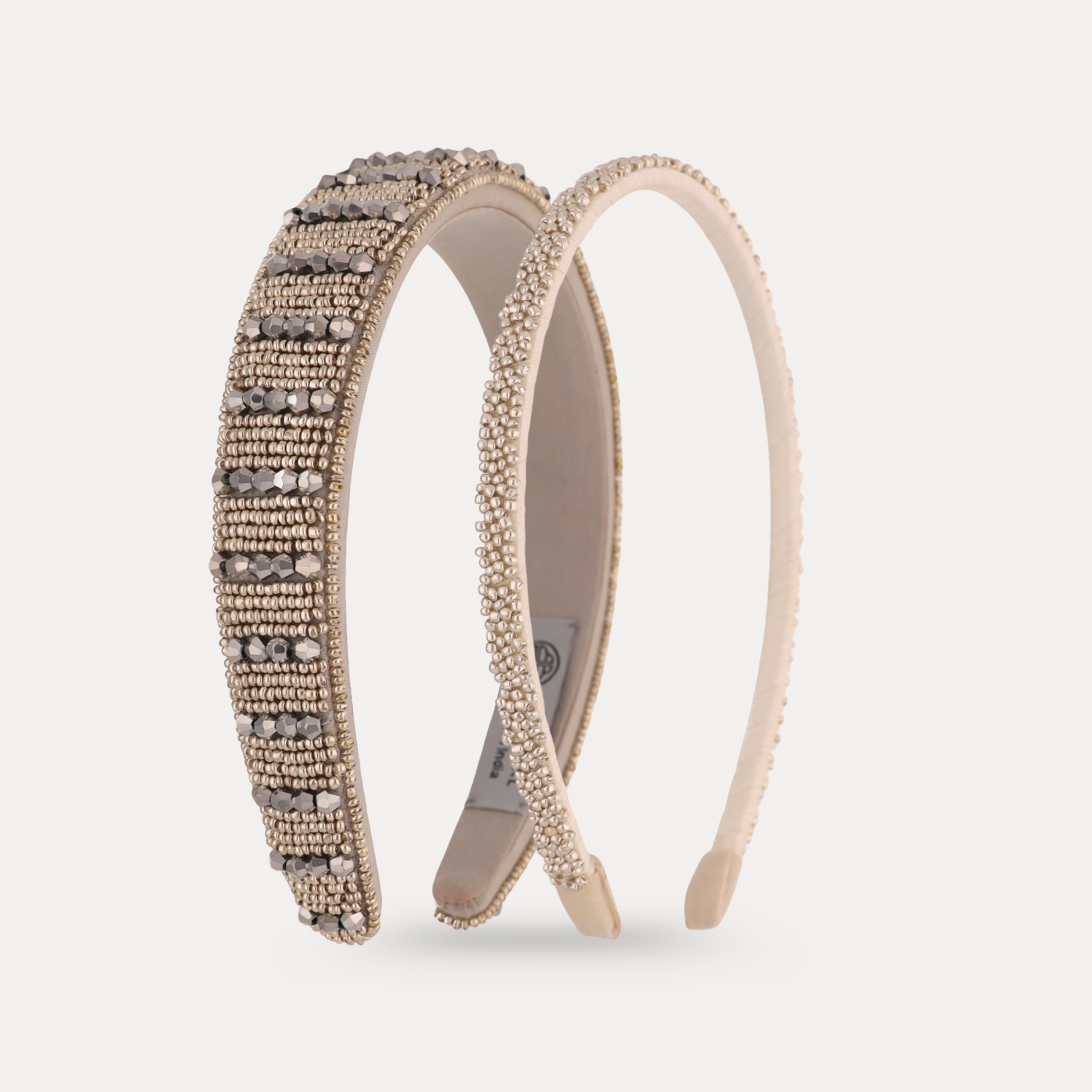 Plaza Duo Headbands - Silver