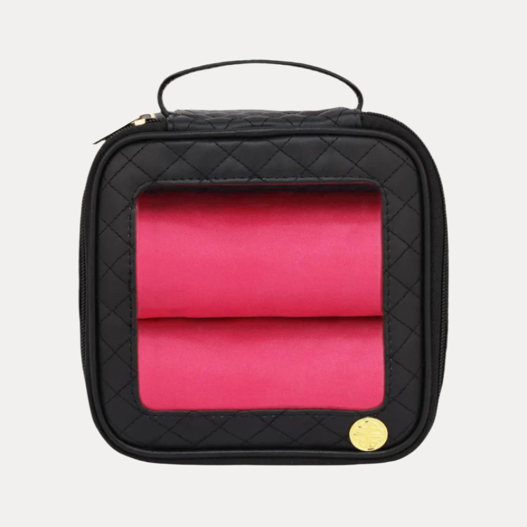 Large Gold Travel Storage Case For Bangle Bracelets & Jewelry