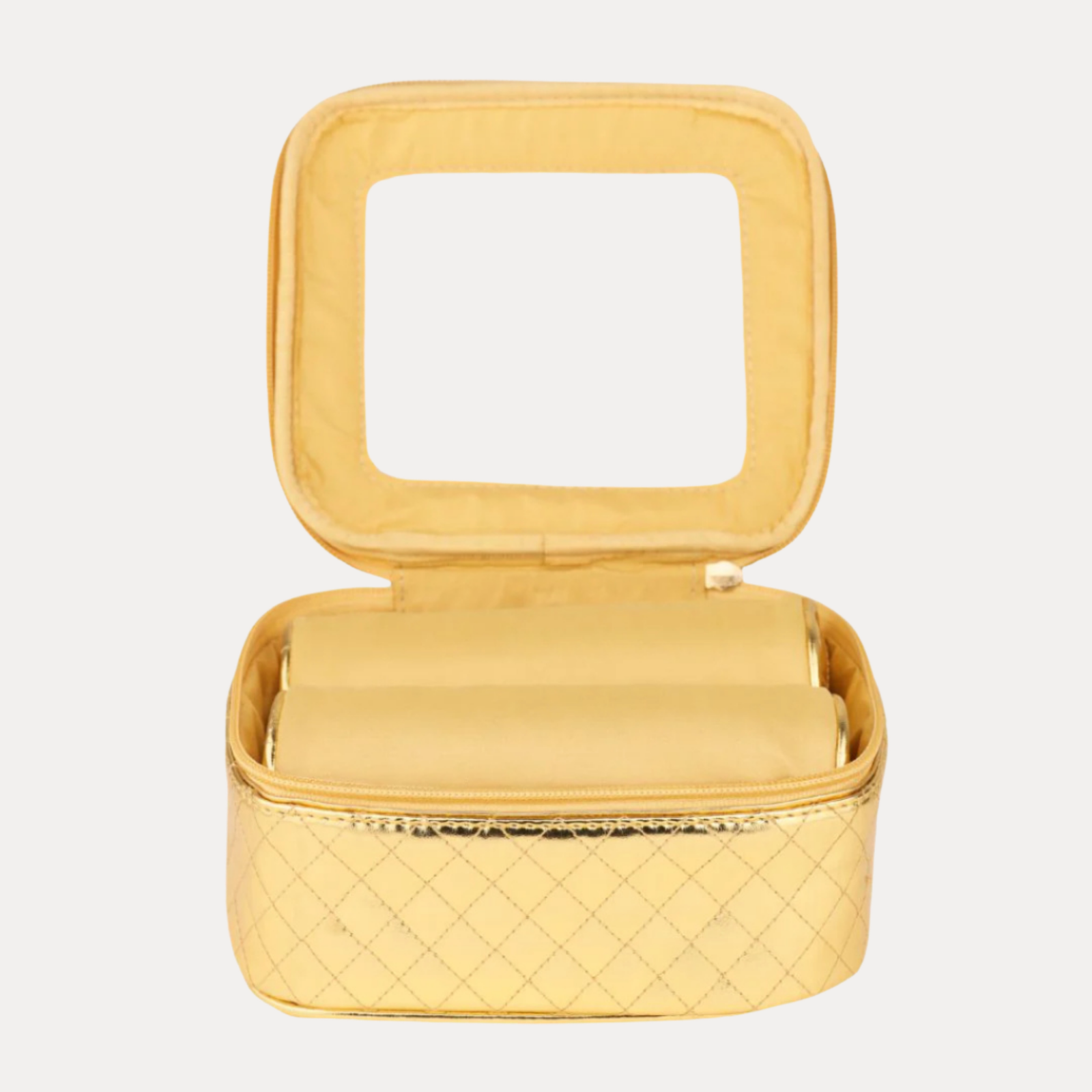 Large Gold Travel Storage Case For Bangle Bracelets & Jewelry