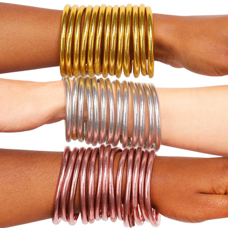 Merlot All Weather Bangles Set of 6 - BuDhaGirl main image 0