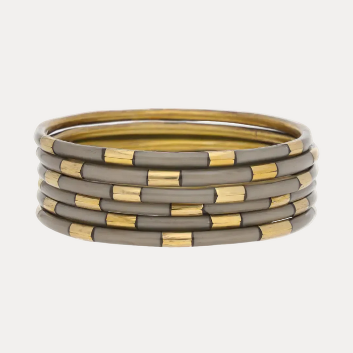 Budha Veda Bangles in Yellow/White main image 1