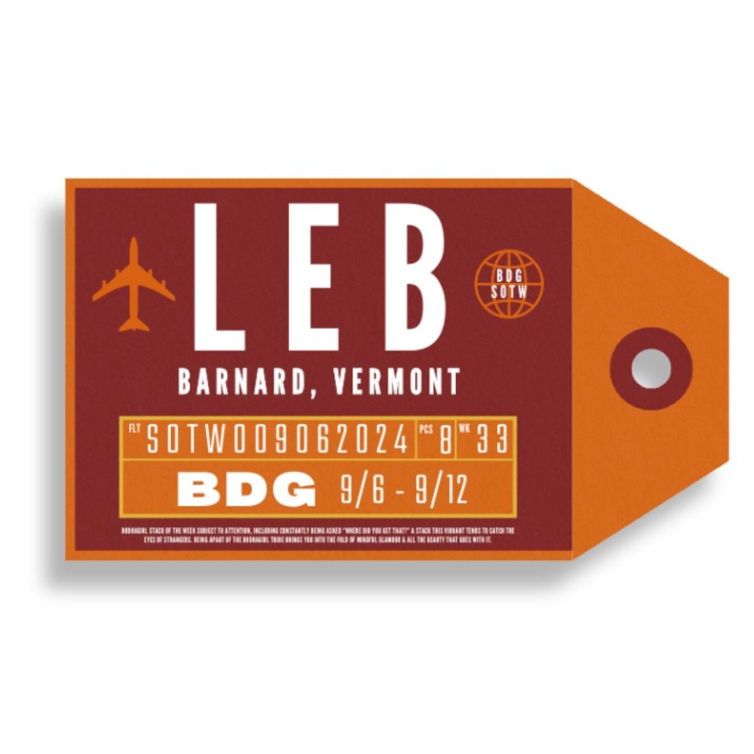 Luggage Tag for Barnard Vermont Bangle Bracelet Stack of the Week | BuDhaGirl