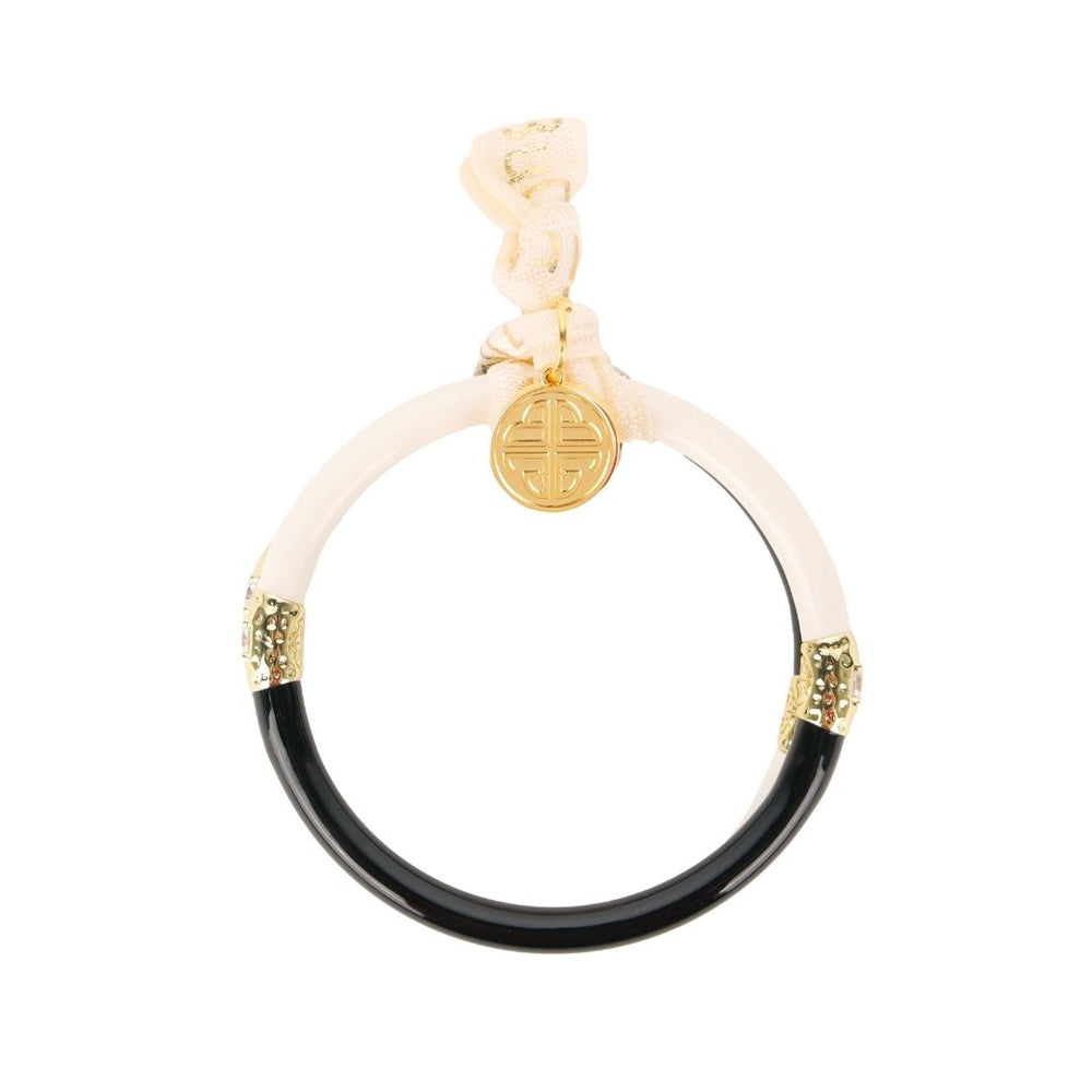 Black and Ivory Yin & Yang All Weather Bangles BuDhaGirl