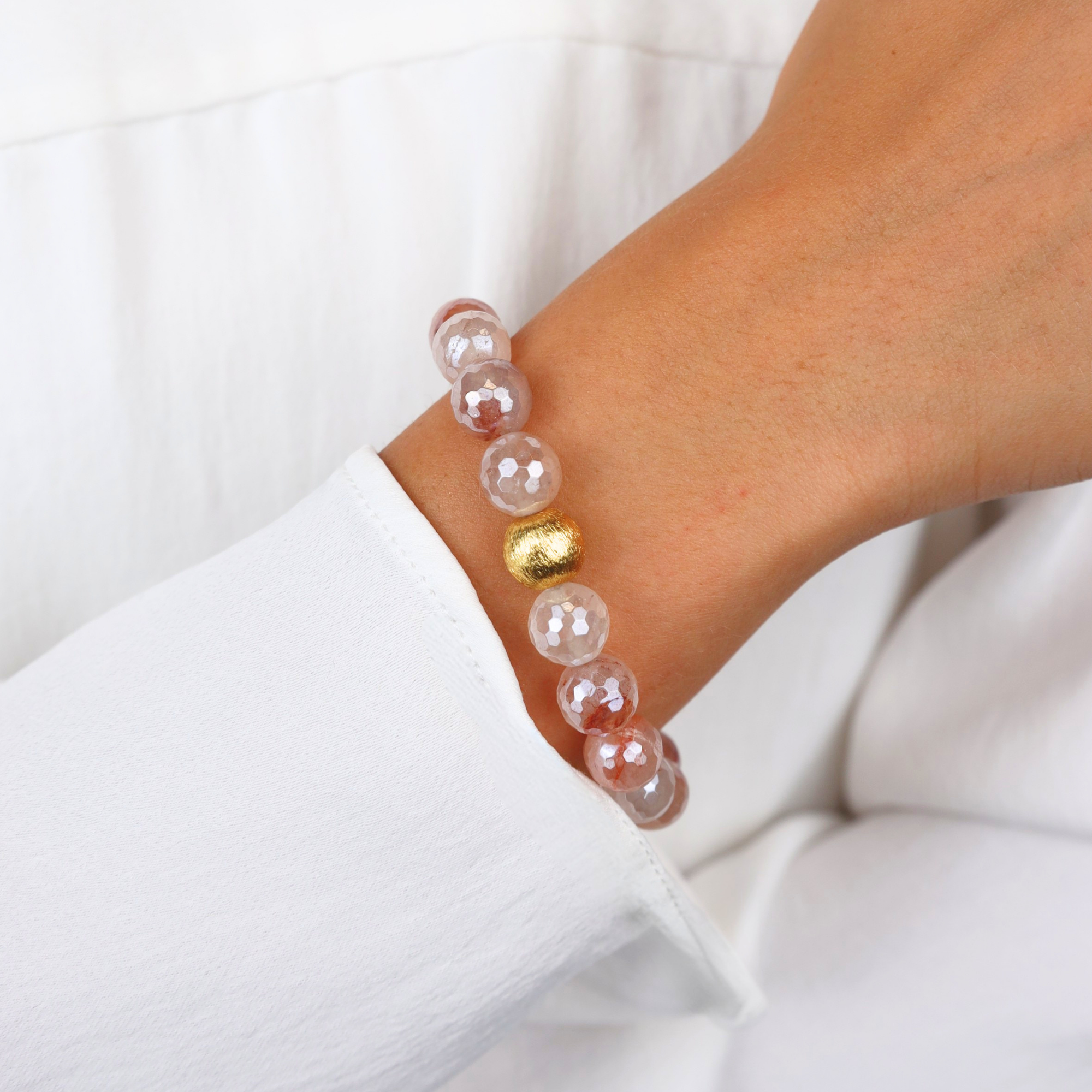 Blush Mélange Beaded Bracelet