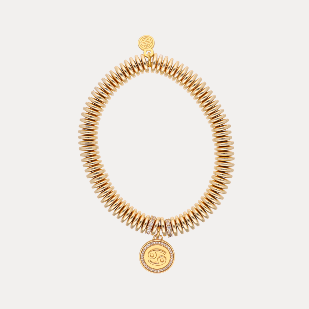 Cancer Zodiac Charm Bracelet