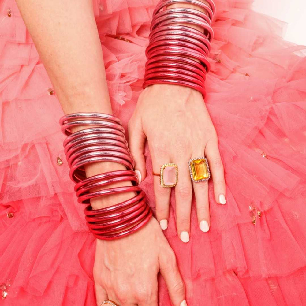 Carousel Pink All Weather Bangles Bracelet BuDhaGirl