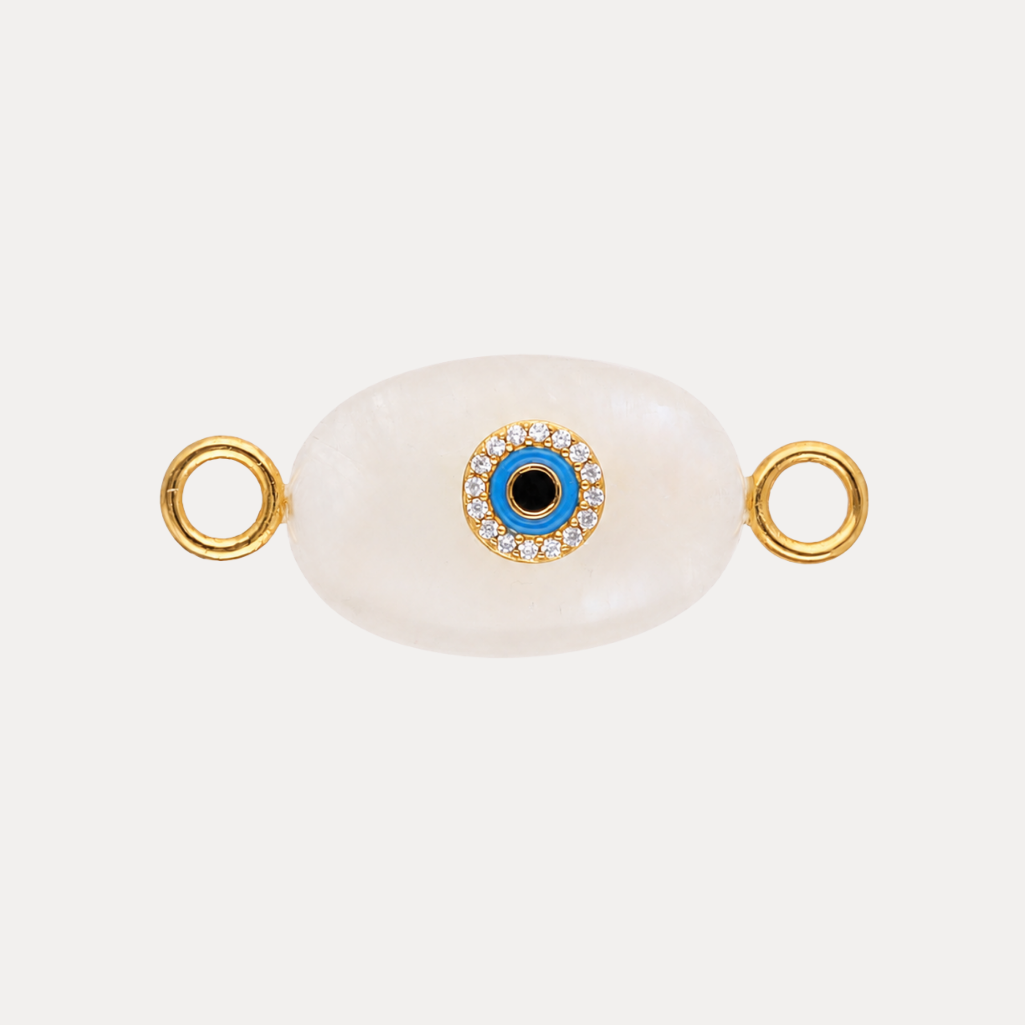 Clear Quartz Eye Charm