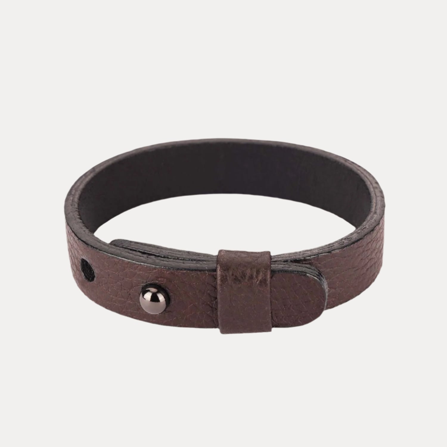 BuDhaGuy Brown Napa Leather Bracelet Band for Men
