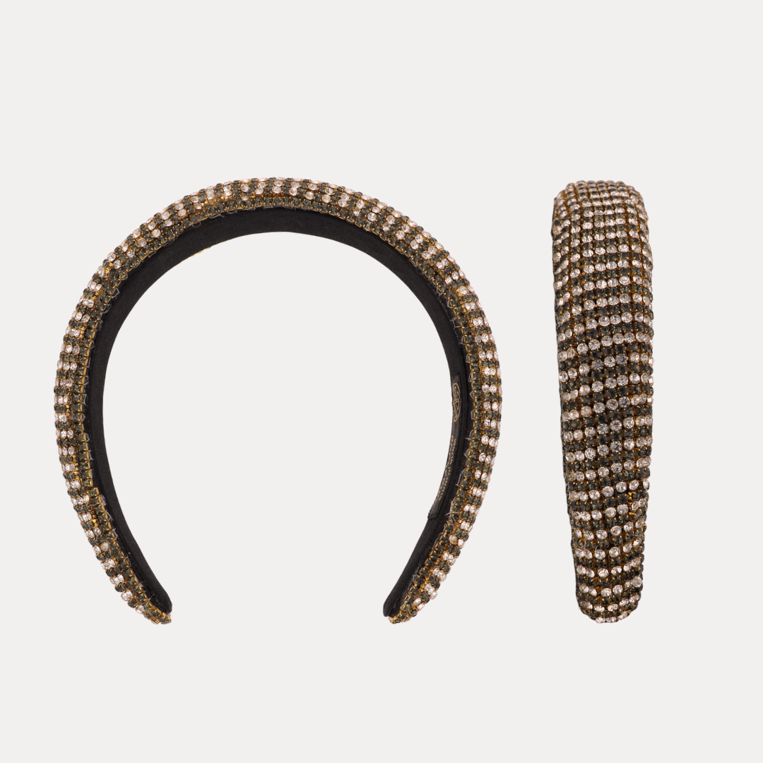 Daria Headband - Brown Crystal