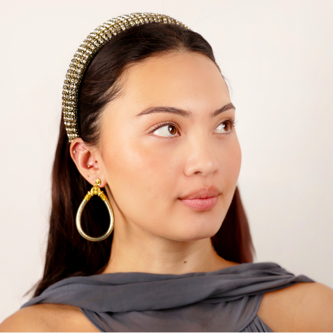 Daria Headband - Brown Crystal