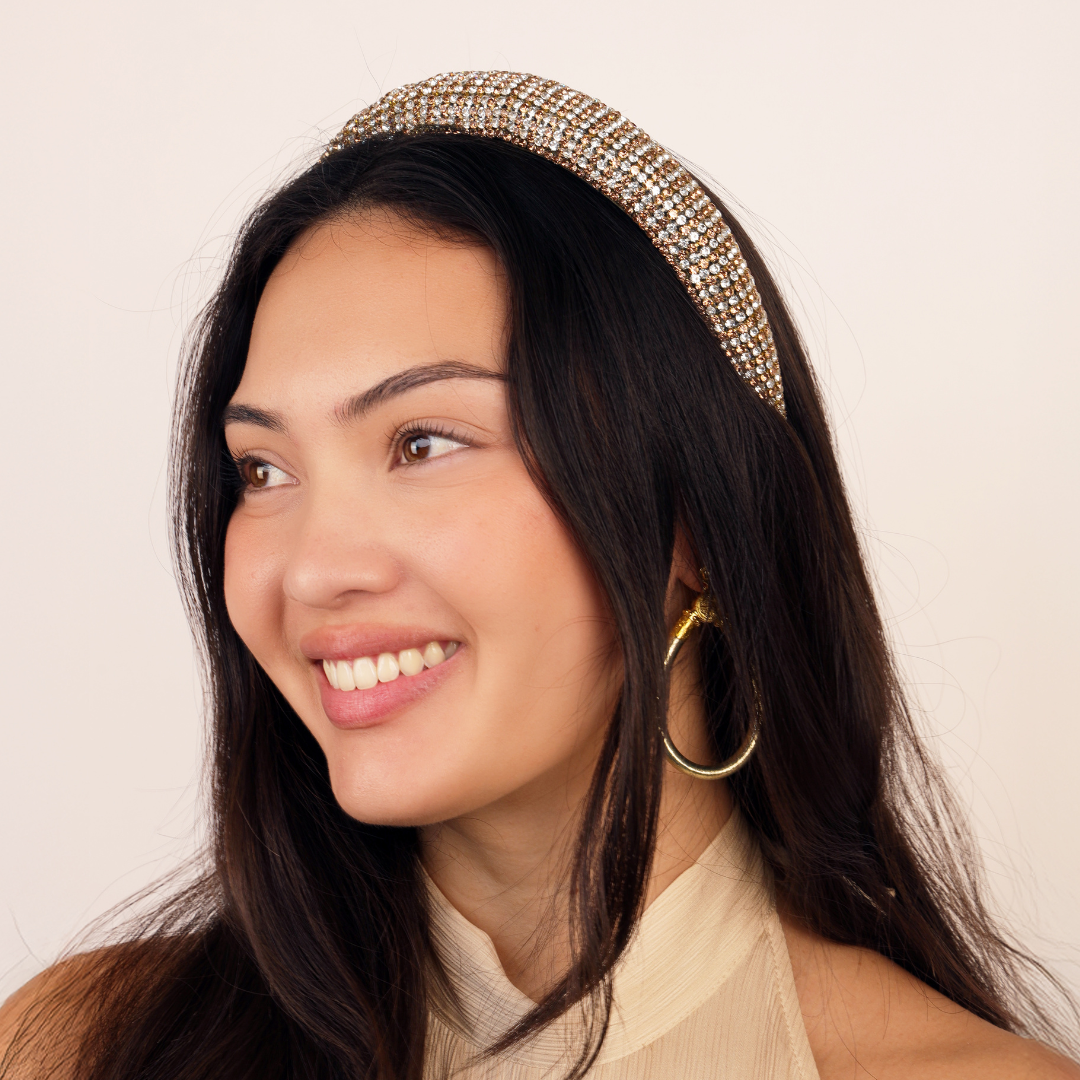 Daria Headband - Caramel Crystal