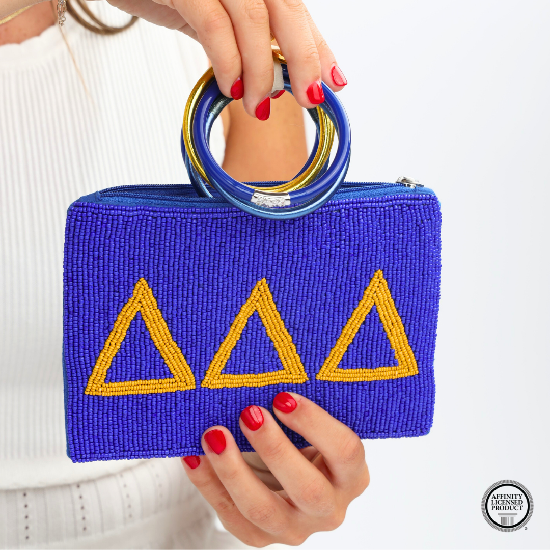 Delta Delta Delta Sorority Bangle Bracelet Stack | BuDhaGirl