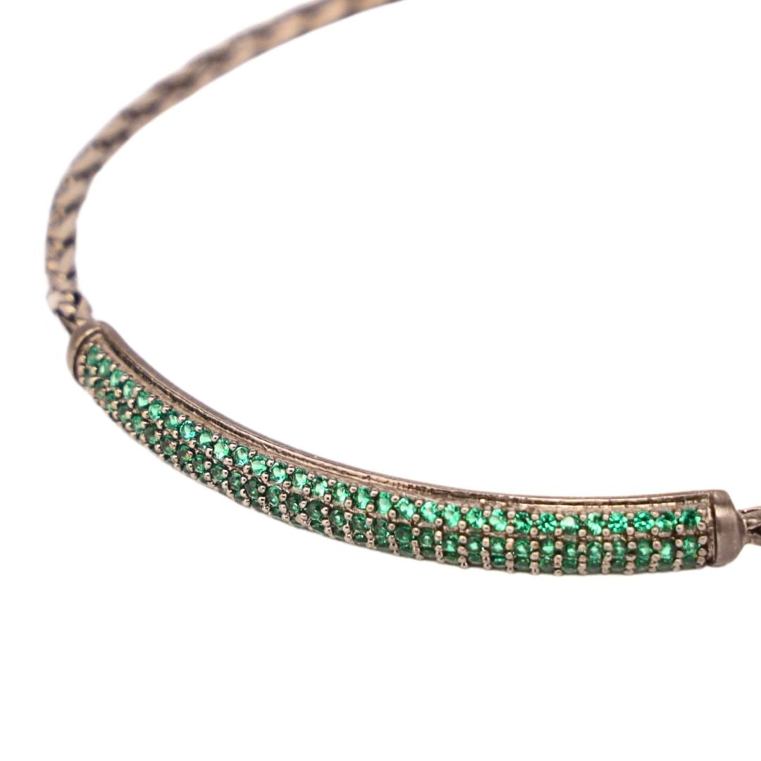  Emerald Brad Birthstone Bracelet For Men | BuDhaHomme by BuDhaGirl