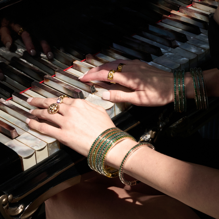 Emerald Collection | Holiday Jewelry Bangle Bracelets | BuDhaGirl
