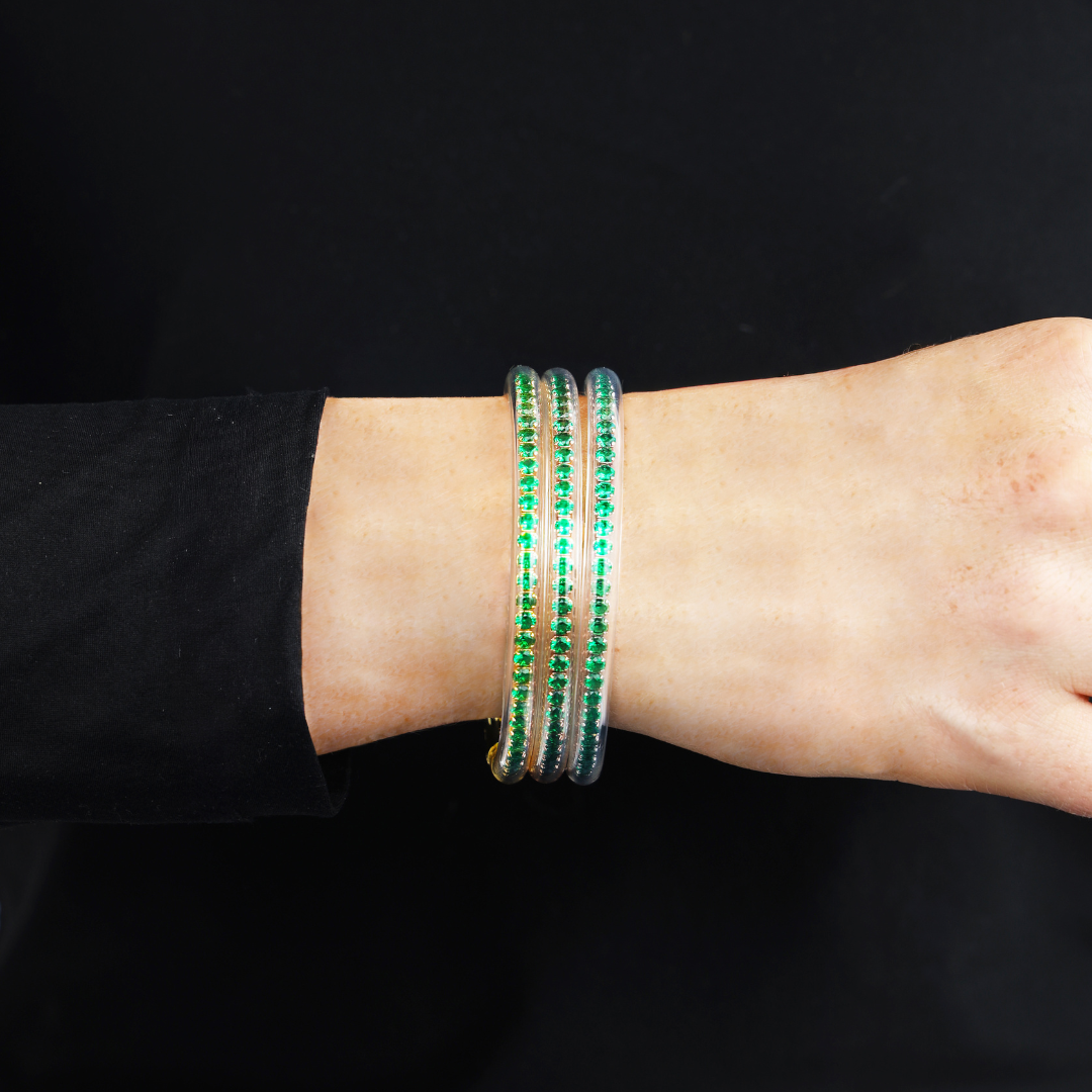 Emerald Collection | Holiday Jewelry Bangle Bracelets | BuDhaGirl