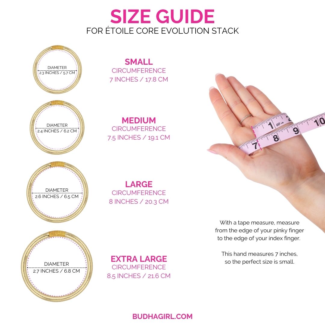 Size Guide Evolution Stack of 4 - Etoile | BuDhaGirl