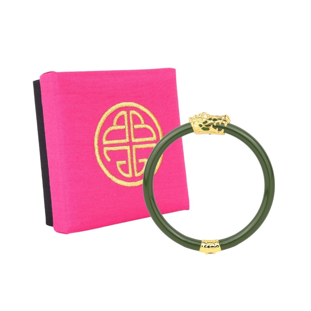 Fauna Crocodile All Weather Bangle® (AWB®) - Jade