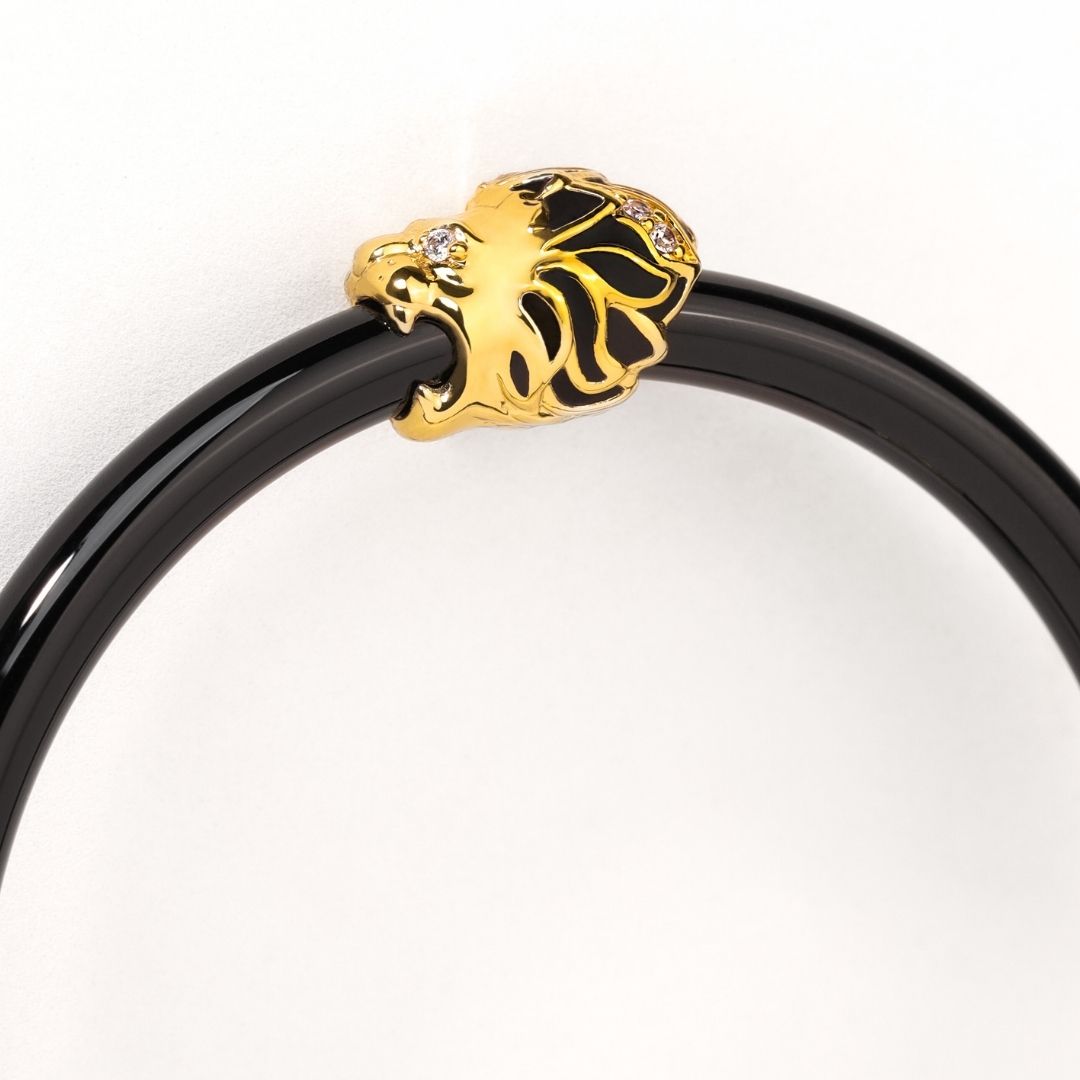 Fauna Lion All Weather Bangle® (AWB®) - Black