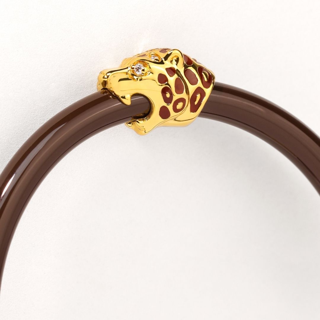 Fauna Panther All Weather Bangle® (AWB®) - Chocolate