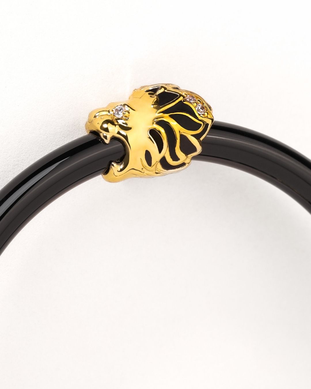 Fauna Black Lion All Weather Bangle | BuDhaGirl