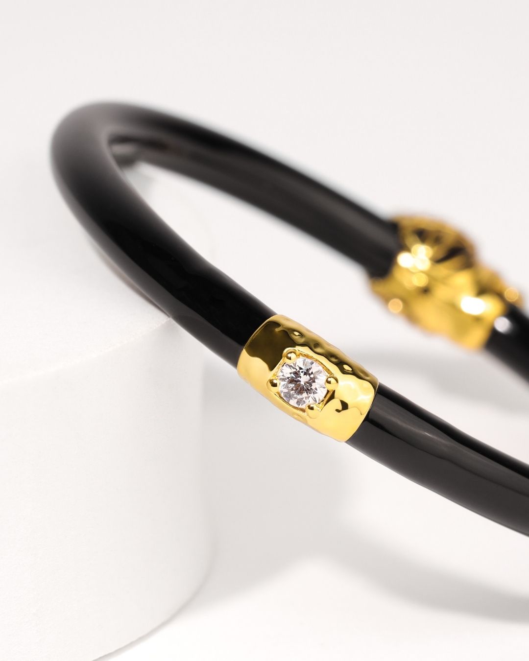 Fauna Black Lion All Weather Bangle | BuDhaGirl