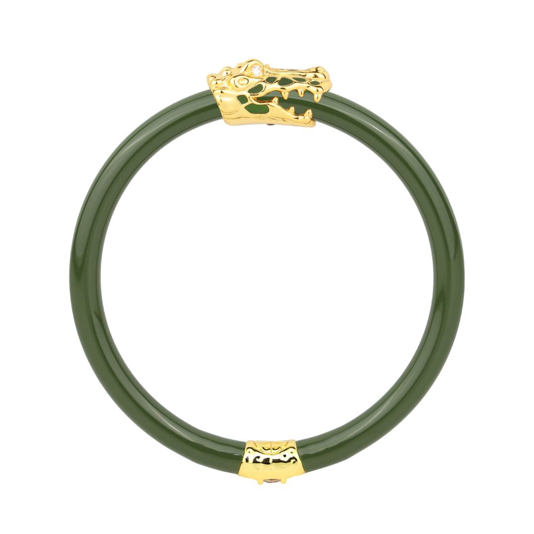 Fauna Crocodile All Weather Bangle® (AWB®) - Jade