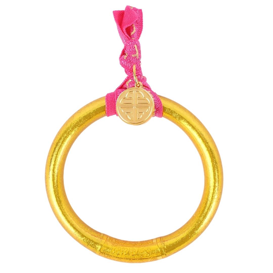 Gold Tzubbie All Weather Bangle® (AWB®) - Serenity Prayer | Bangle Bracelets for Women | BuDhaGirl