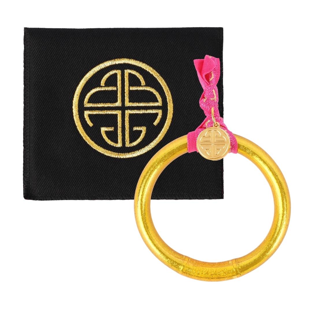 Gold Tzubbie All Weather Bangle® (AWB®) - Serenity Prayer | Bangle Bracelets for Women | BuDhaGirl