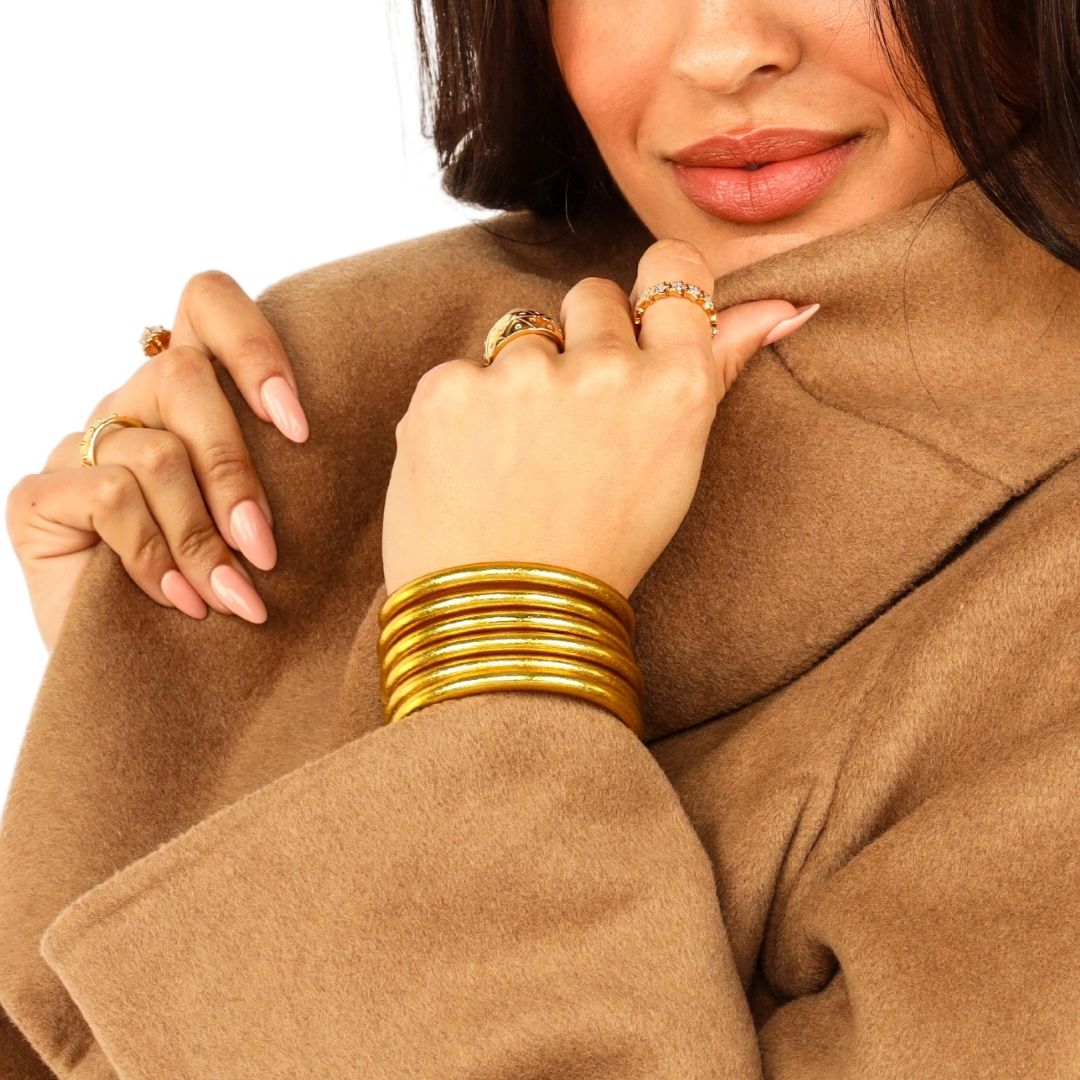 Gold All Weather Bangles | BuDhaGirl