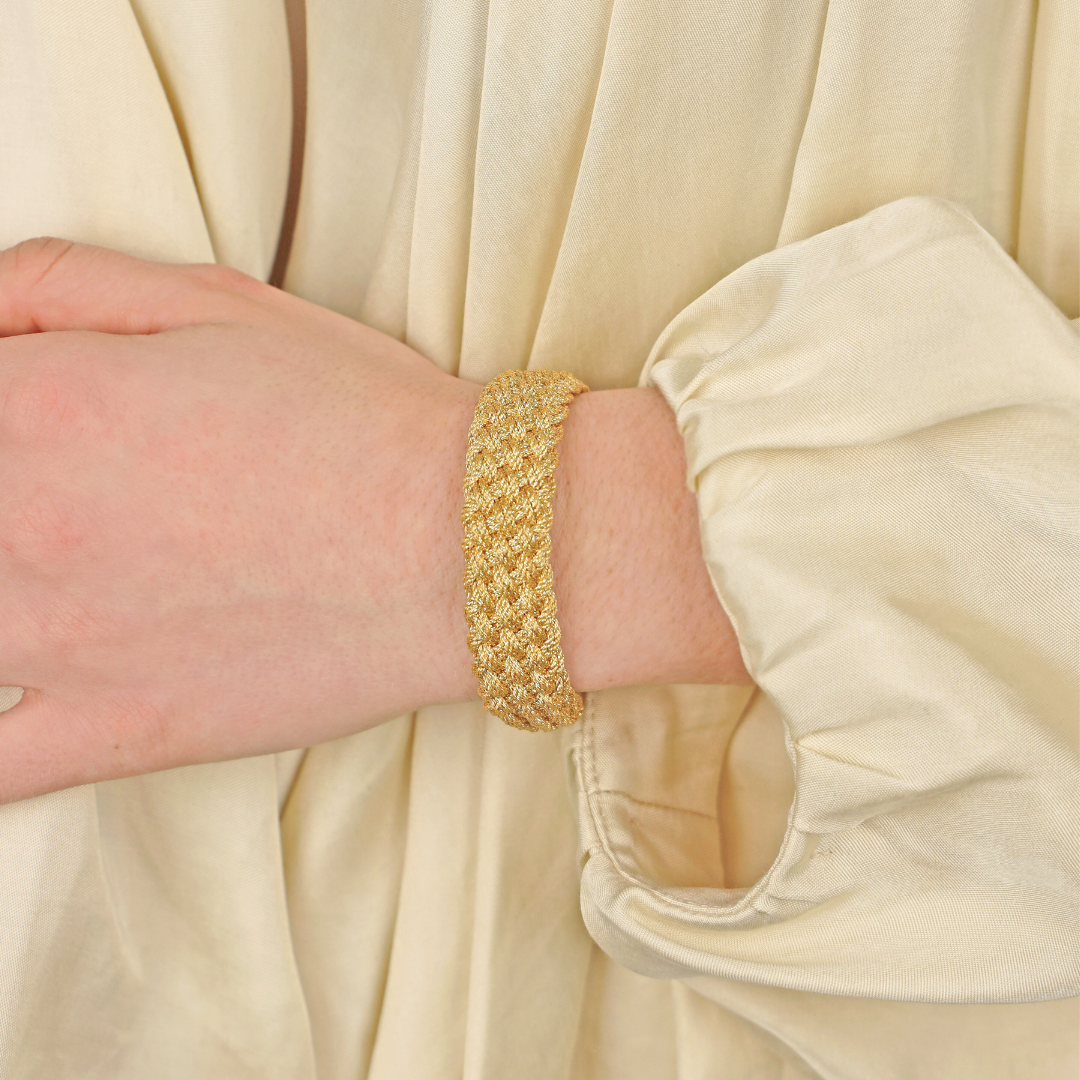 Gold Double Bailey Bracelet