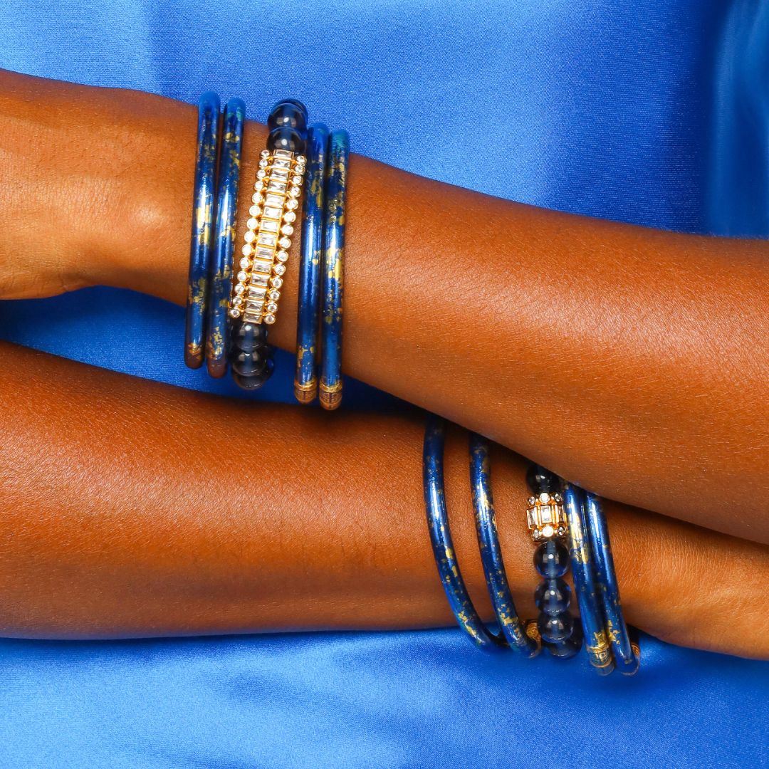 Infinity Rondelle Bracelet | Blue Beaded Bracelet | BuDhaGirl