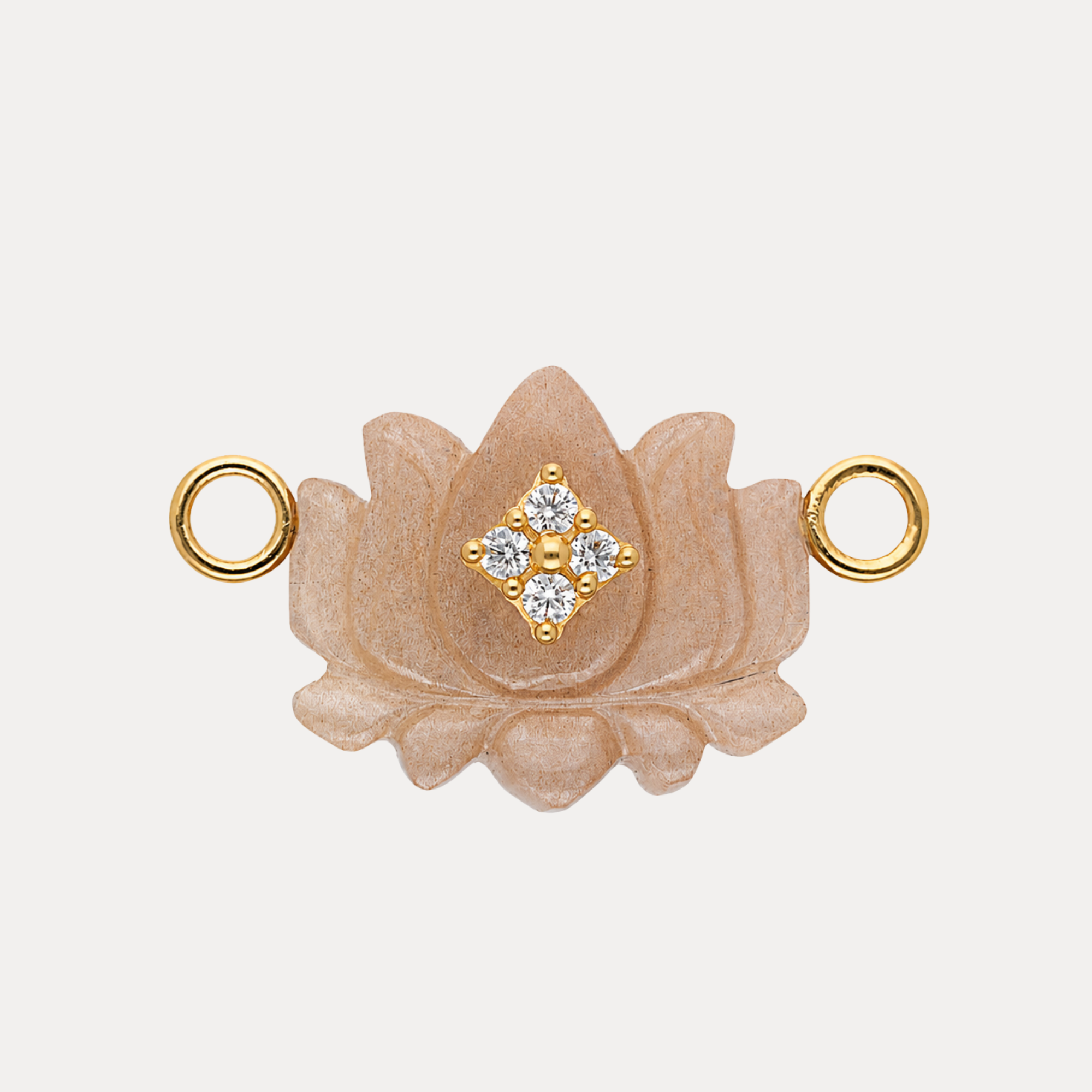Jasper Lotus Charm