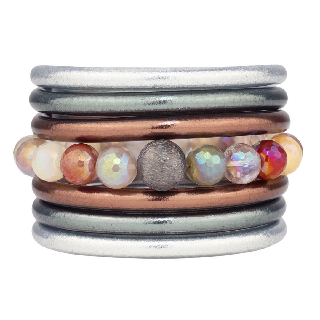 July's Buck Moon Bangle Bracelet Stack for Women | BuDhaGirl