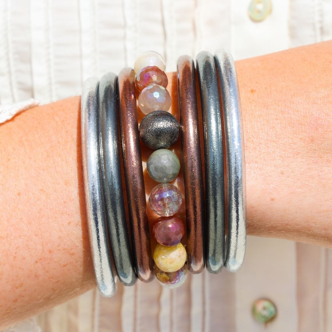 July's Buck Moon Bangle Bracelet Stack for Women | BuDhaGirl