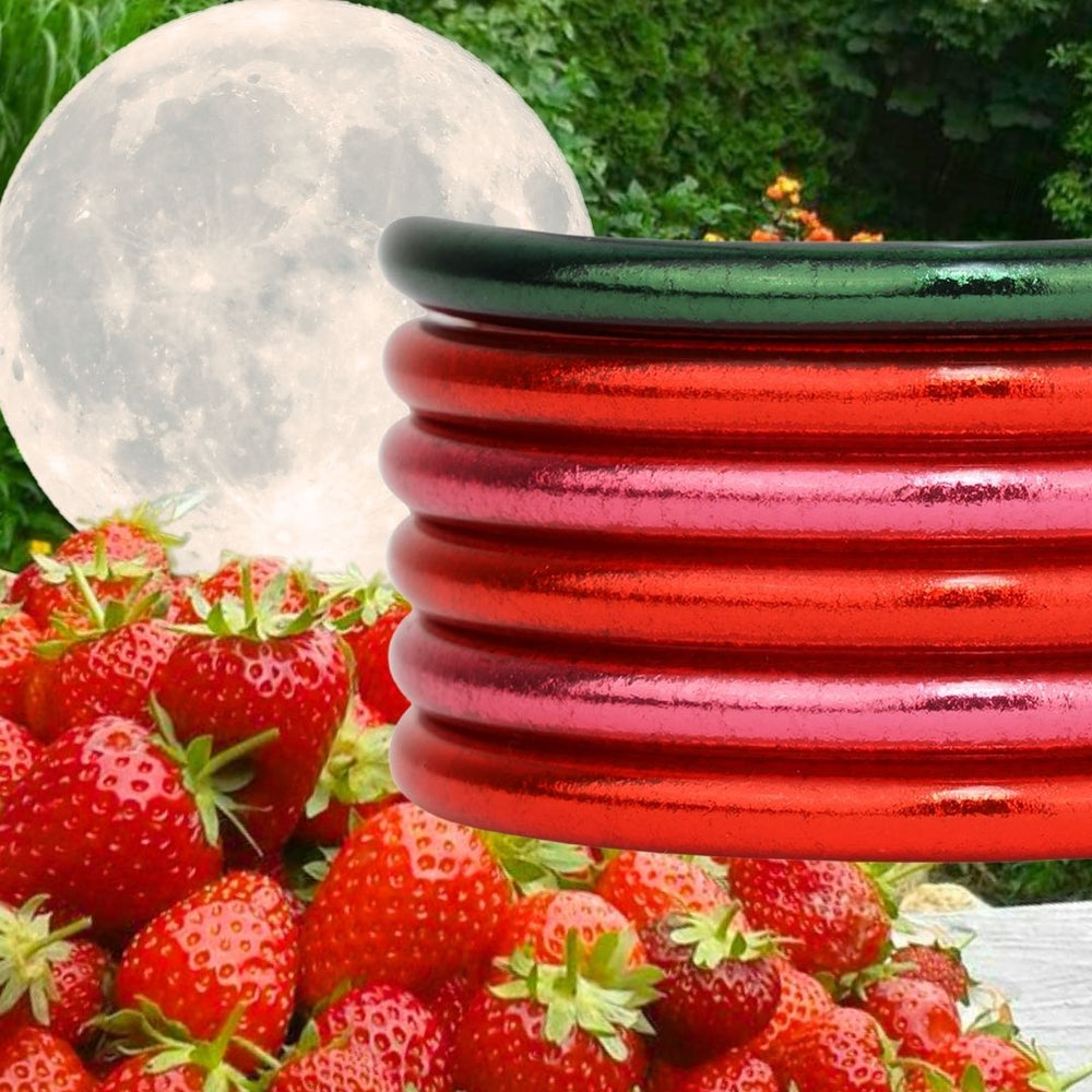 June 2024 Strawberry Moon Bangle Bracelet Stack of the Week BuDhaGirl