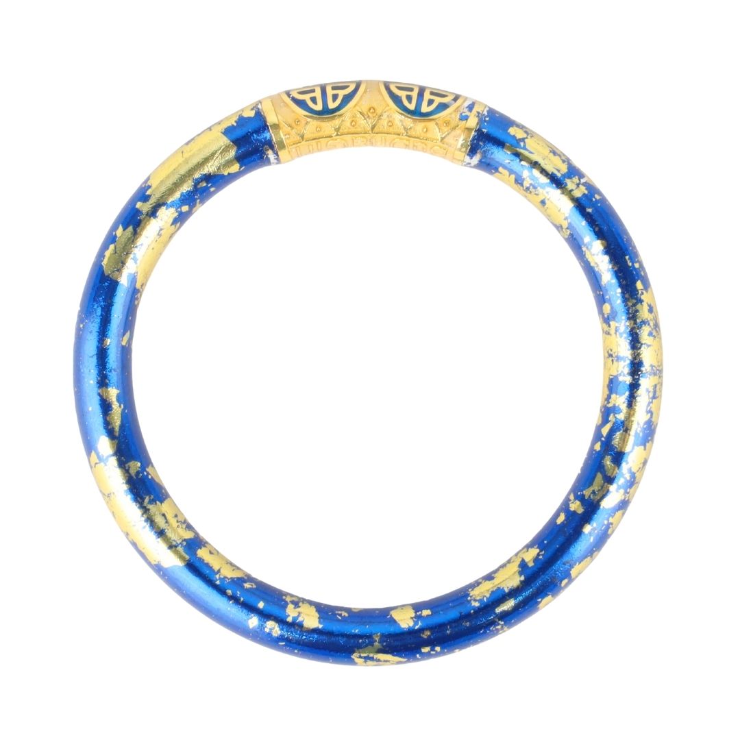 KOI Saffir Cobalt Blue Tzubbie All Weather Bangle Bracelet | BuDhaGirl