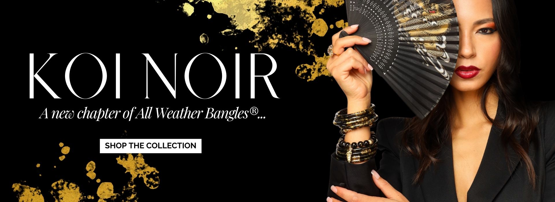 KOI Noir All Weather Bangles Bracelets for Women | BuDhaGirl