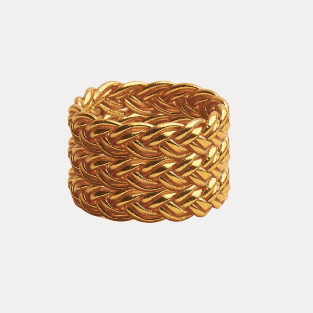 Kumali Double Braided Bracelet - Gold