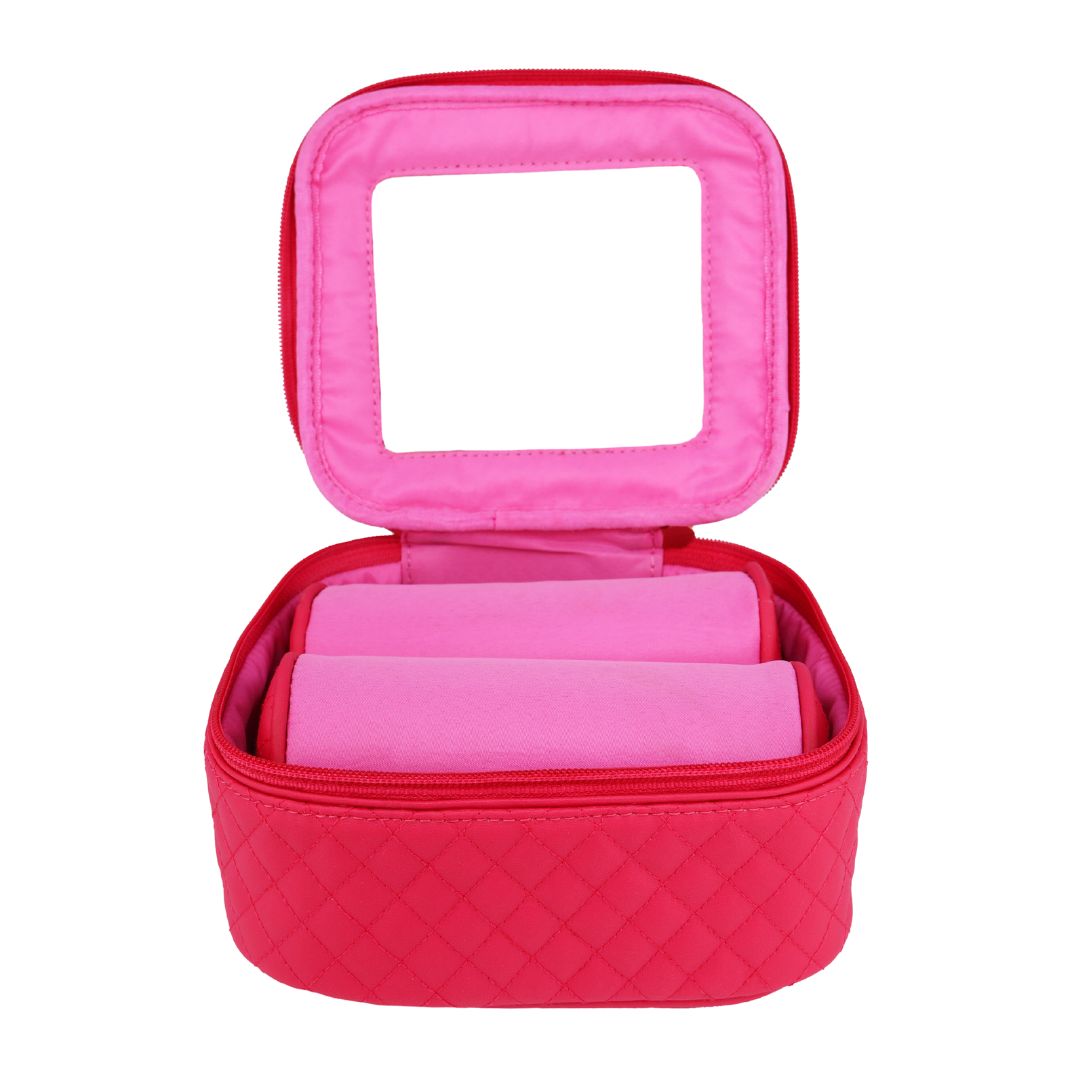 Large Pink Travel Storage Case For Bangle Bracelets | BuDhaGirl