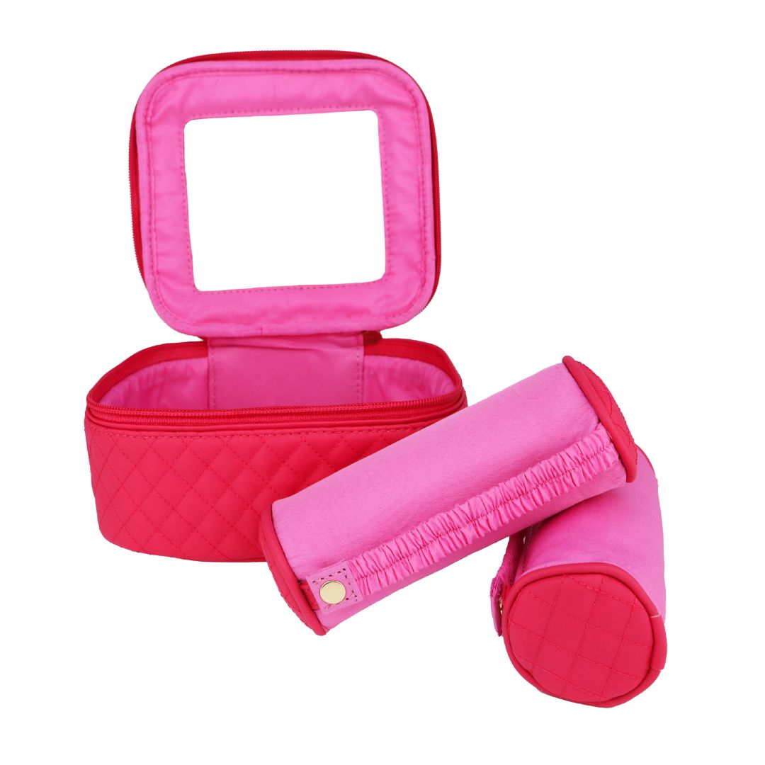 Large Pink Travel Storage Case For Bangle Bracelets | BuDhaGirl