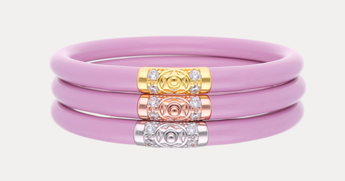 Lilac Three Kings All Weather Bangles | Set of 3 Stacking Bracelets