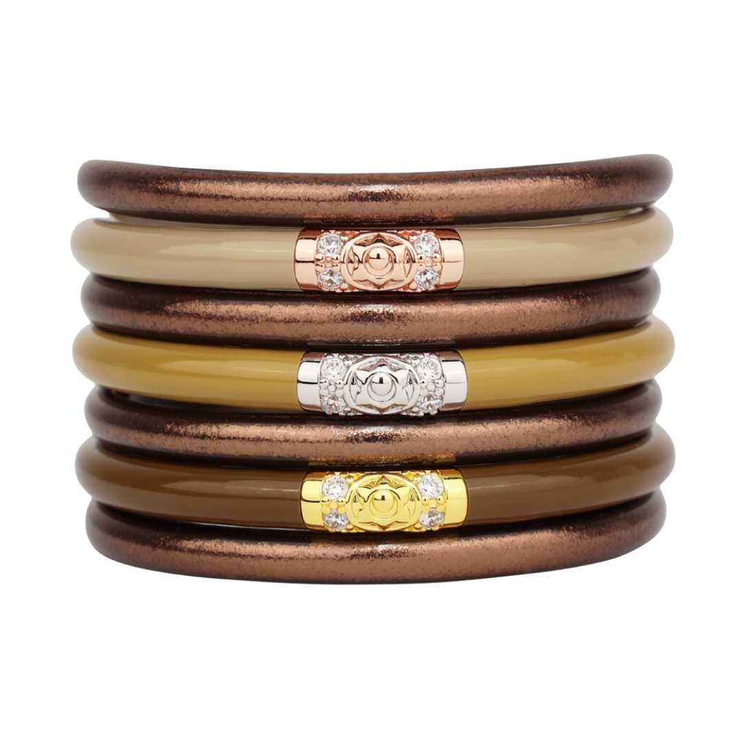 March 2024 Worm Moon Bangle Bracelet Stack BuDhaGirl