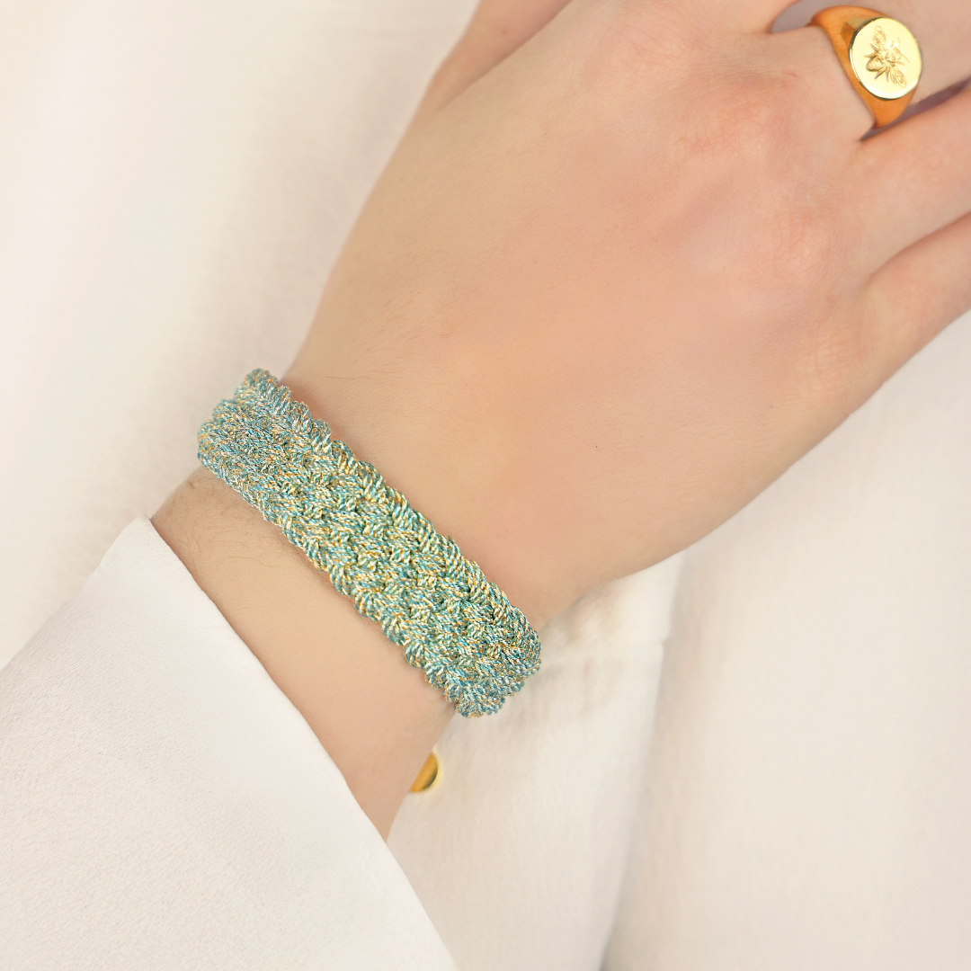 Mint Double Bailey Bracelet