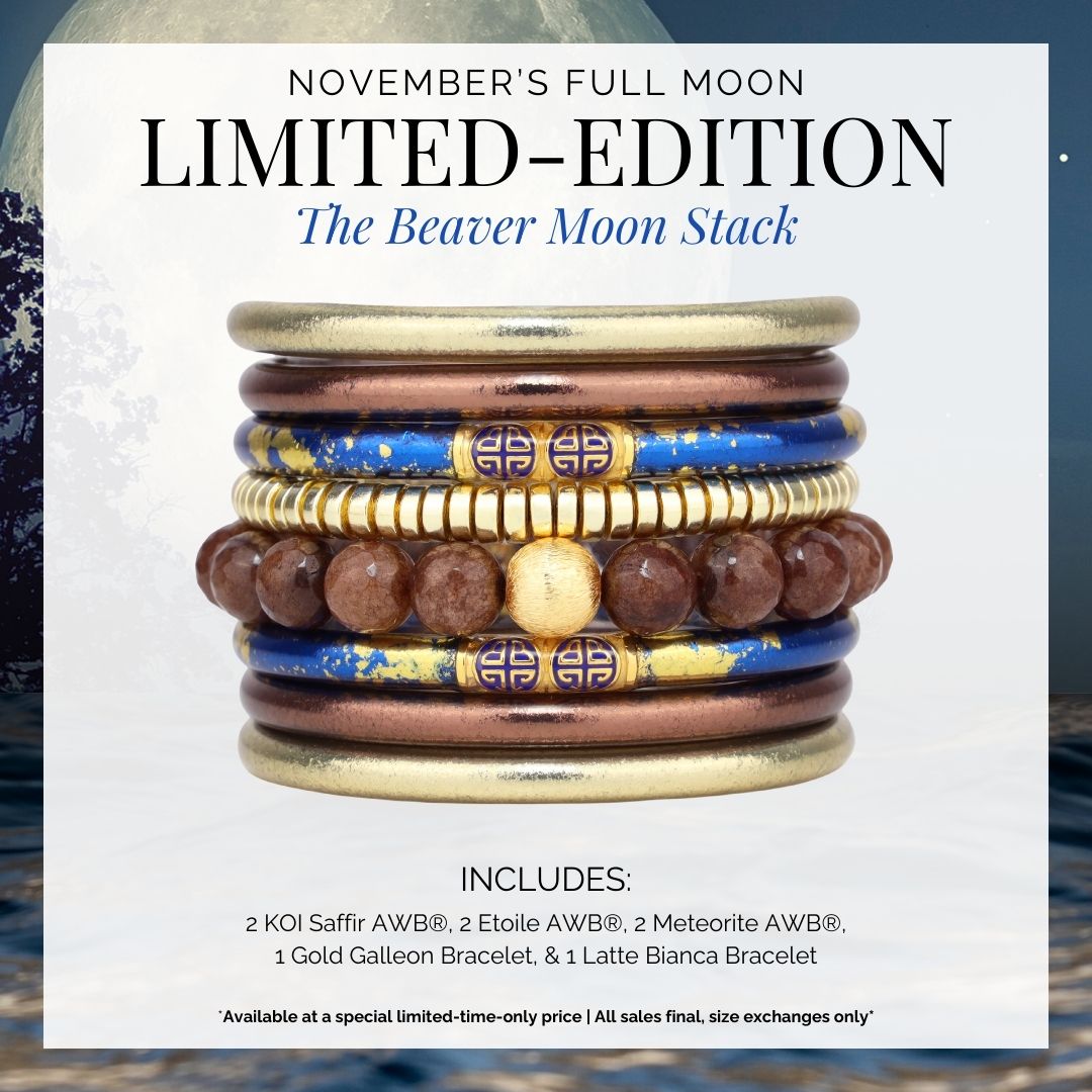 November Beaver Moon Bangle Bracelet Stack of the Week | BuDhaGirl