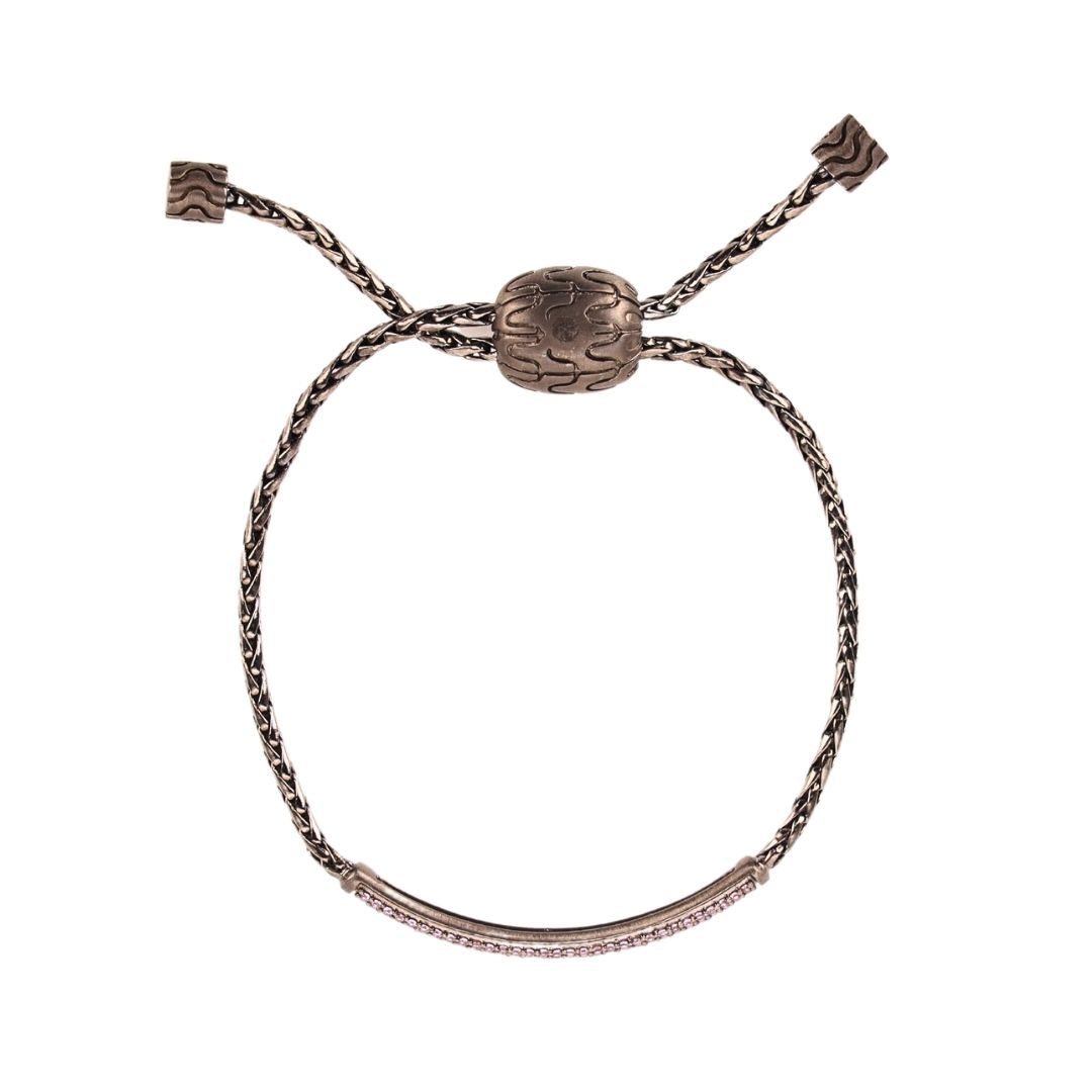 Pink Brad Birthstone Bracelet For Men | BuDhaHomme by BuDhaGirl