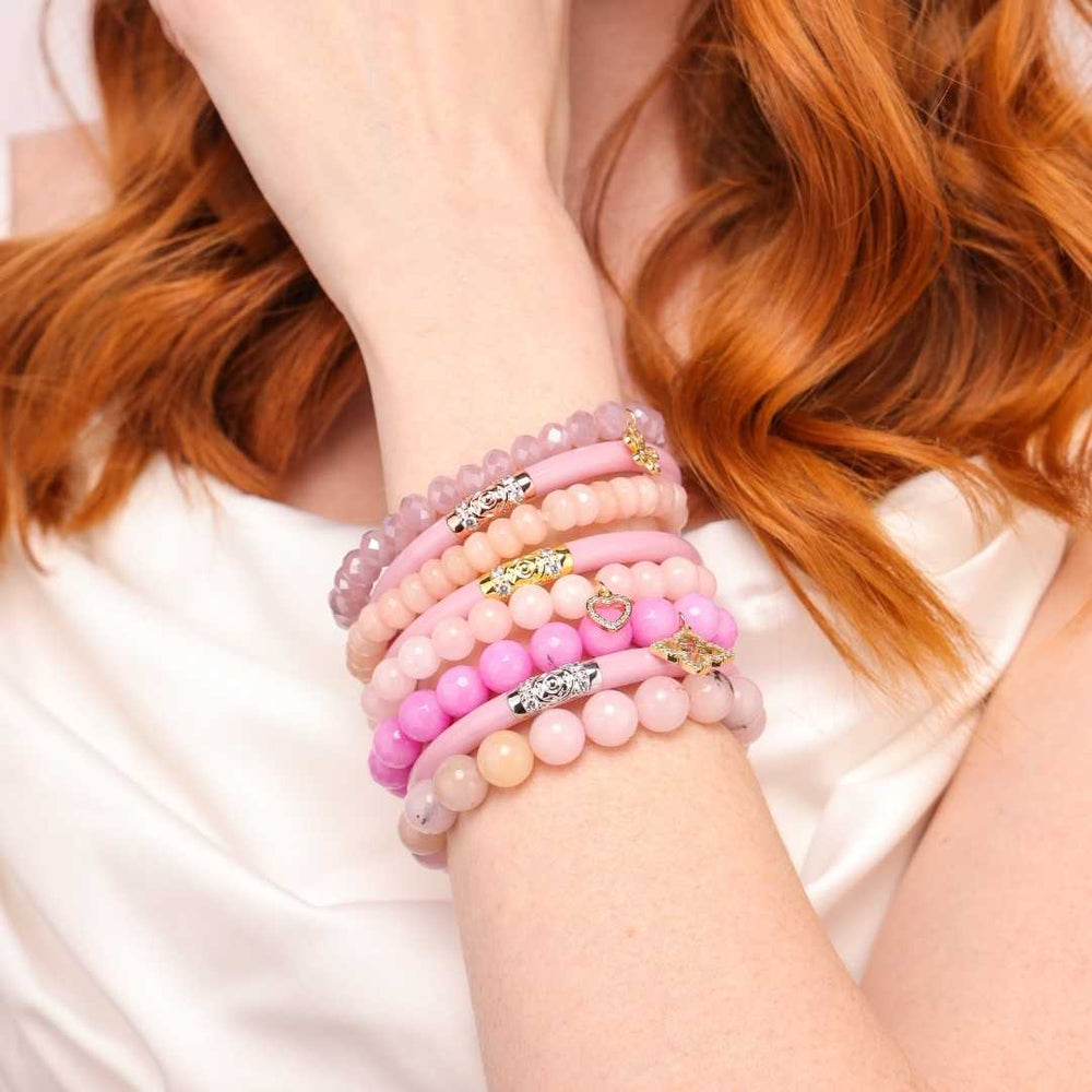 BUDHAGIRL 3 KINGS ALL WEATHER BANGLES: EPIC PINK main image 1