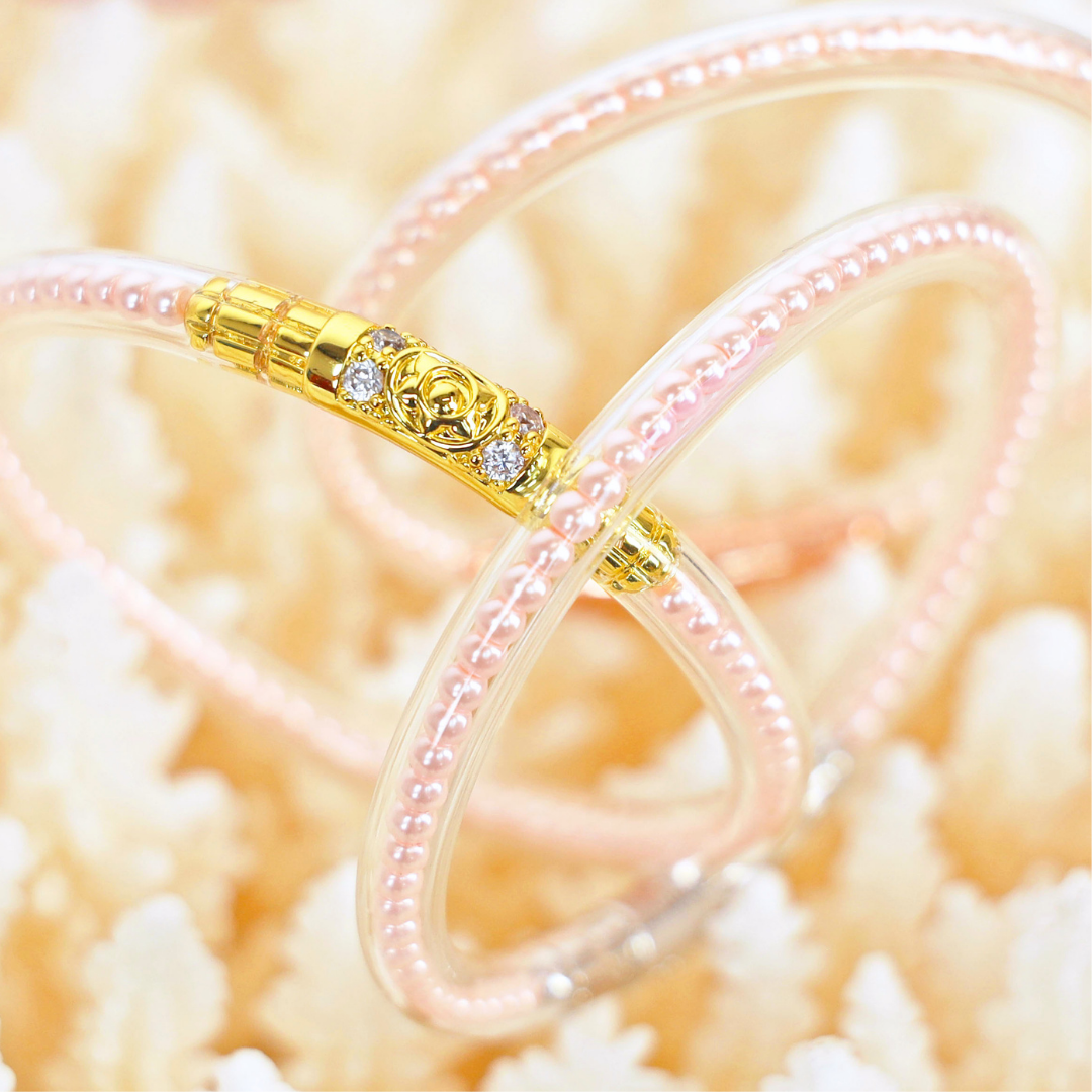 Pink Pearl Three Queens All Weather Bangles® (Set of 3)