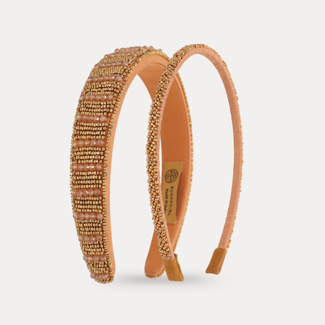 Plaza Duo Headbands - Gold